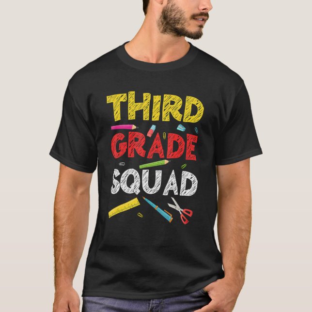 T-shirt 3e année d'études en 3e année (Devant)