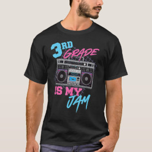 T-shirt 3e année est ma confiture Vintage 80s Boombox Ense