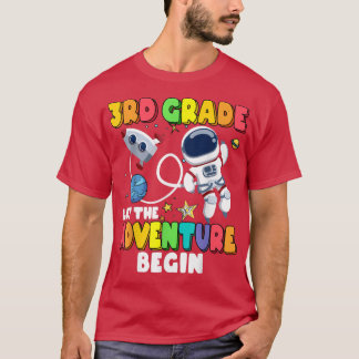 T-shirt 3e année Laisser L'Aventure Commencer À L'École A