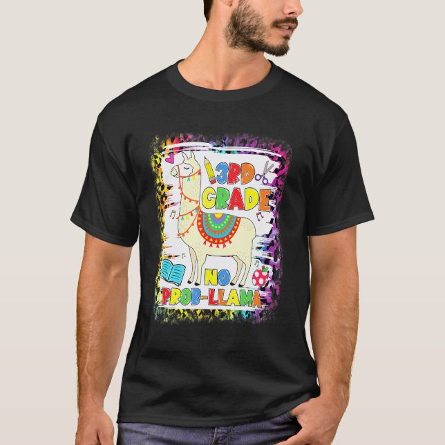 T-shirt 3e année Pas de Prob-Llama Enseignant Élève Premie (Devant)
