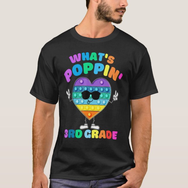 T-shirt 3e année Premier jour de l'école Pop It Push It Fi (Devant)