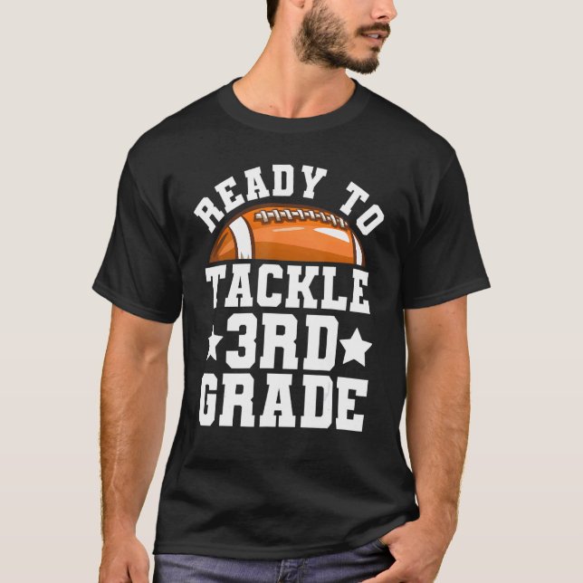 T-shirt 3e année Premier jour d'école prêt à s'attaquer à  (Devant)