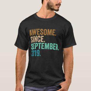 T-shirt 3e anniversaire 3 ans stupéfiant depuis septembre