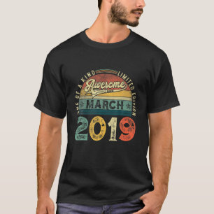 T-shirt 3E Anniversaire Décoration Mars 2019 Hommes Femmes