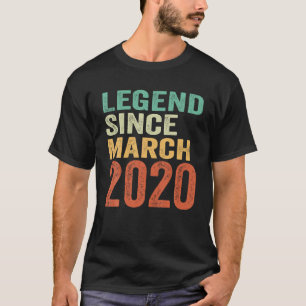 T-shirt 3E Anniversaire Légende Depuis Mars 2020 Filles Ga