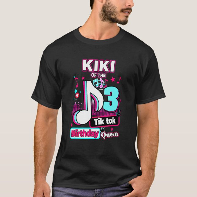 T-shirt 3e Anniversaire Musical De Kiki Queen (Devant)