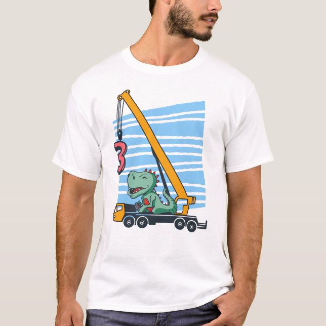 T-shirt 3e anniversaire pour enfants de 3 ans (Devant)
