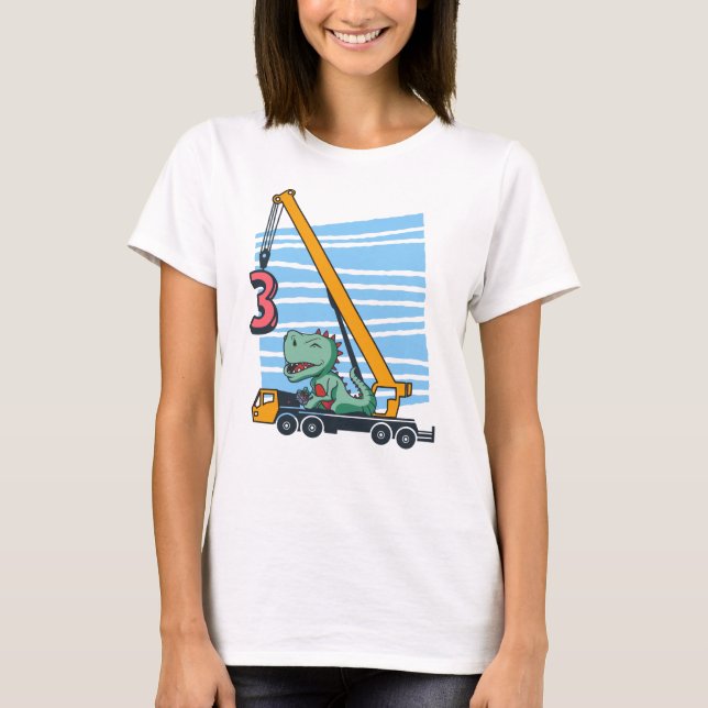 T-shirt 3e anniversaire pour enfants de 3 ans B jour (Devant)