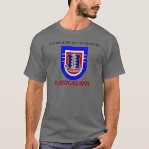 T-SHIRT 3E BATAILLE (ABN) 187E RAKASANS D'INFANTERIE