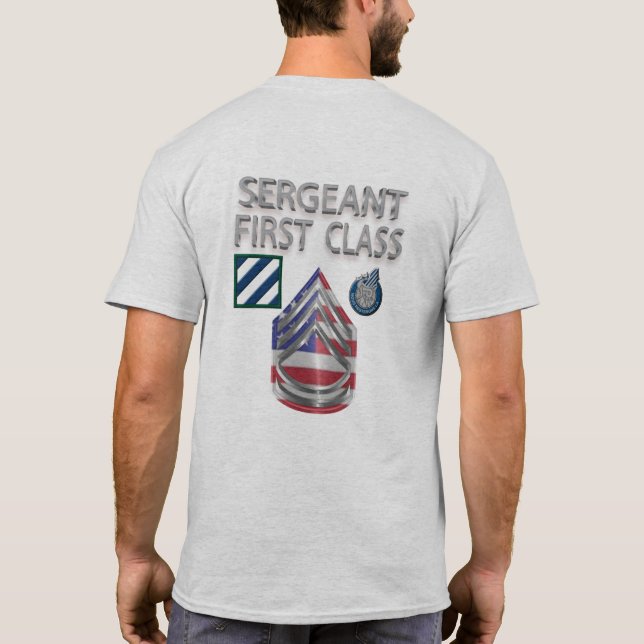 T-shirt 3e division d'infanterie Sergent de première class (Dos)