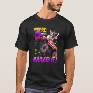 T-shirt 3e grade cloué Il Unicorne Monster Camion Graduati