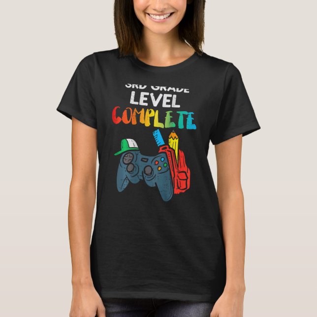 T-shirt 3e niveau de niveau complet contrôleur de jeu Dern (Devant)