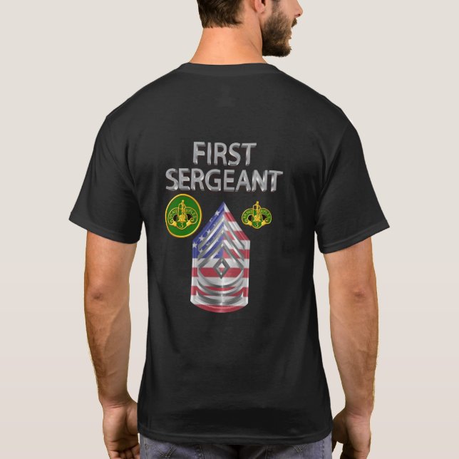 T-shirt 3e régiment de cavalerie blindée Premier sergent " (Dos)