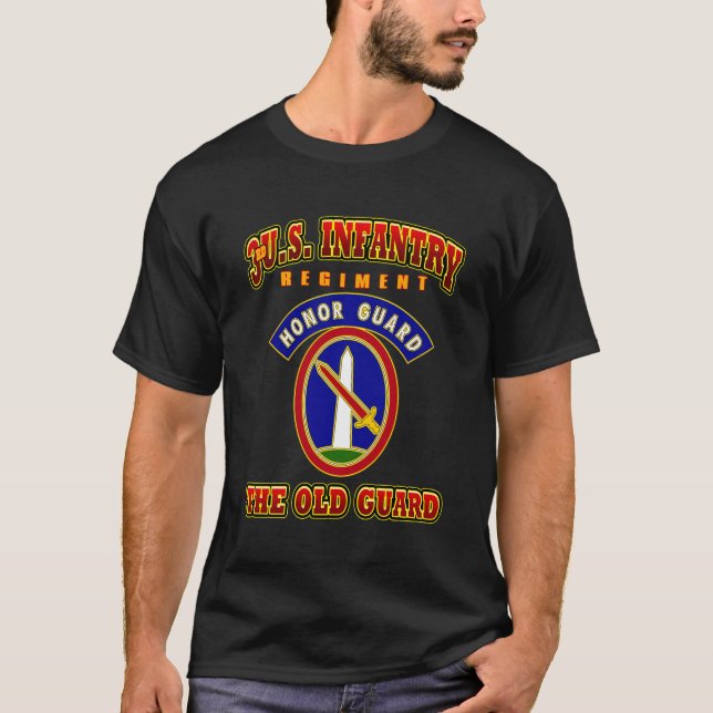 T-shirt 3E Régiment D'Infanterie Des États-Unis Garde D'Ho (Devant)