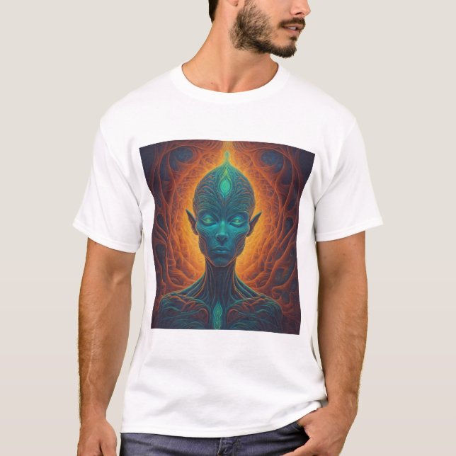 T-shirt 3ème oeil psychédélique (Devant)