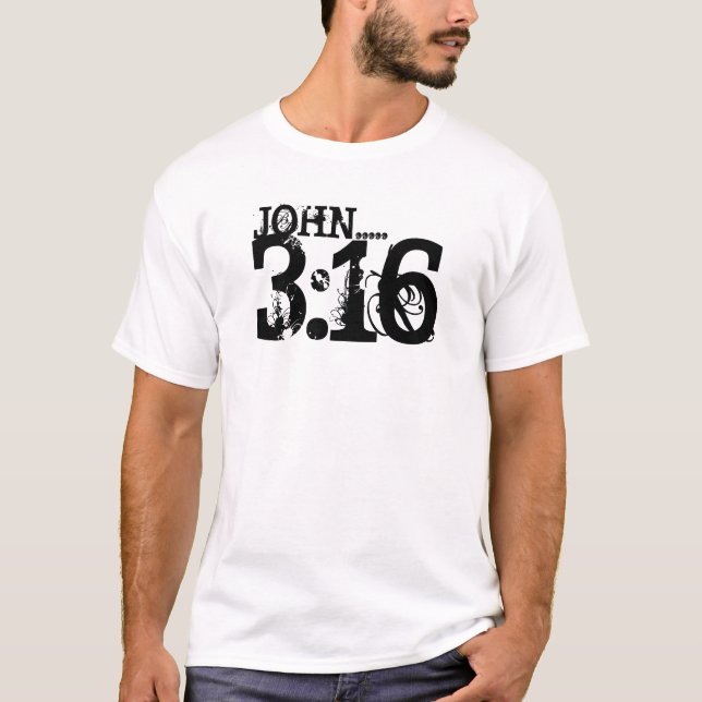 T-shirt 3h16 de JOHN ....., (Devant)