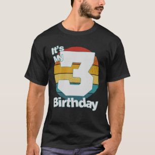 T-shirt 3Rd Birthday . It's My 3Rd Birthday 3 Year Old Bir