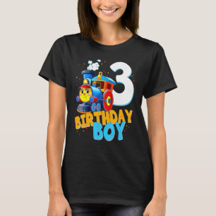 T-shirt 3rd Birthday Train Boys Girls 3 Years Old I'm Thre