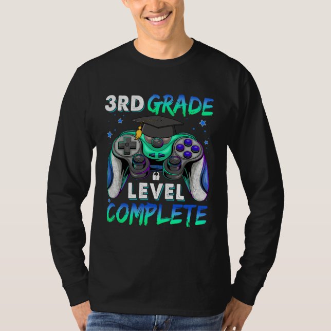 T-shirt 3rd Grade Level Complete Happy Last Day Of School  (Devant)
