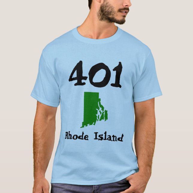 T-shirt 401, Indicatif régional de l'État océanique de Rho (Devant)