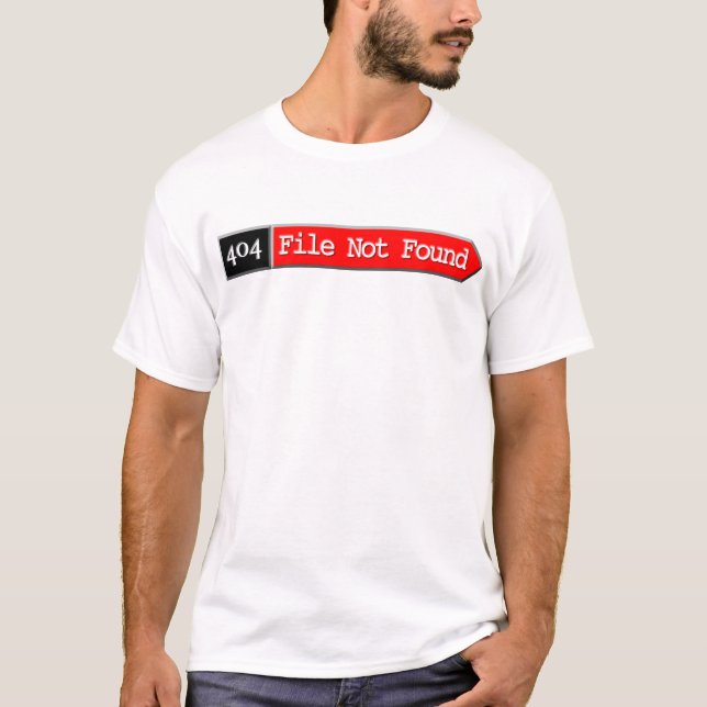 T-shirt 404 - Dossier non trouvé (Devant)