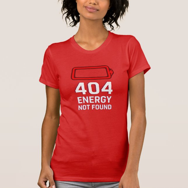 T-shirt 404 Énergie introuvable (Devant)