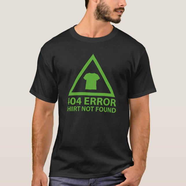 T-shirt 404 Erreur : Chemise introuvable (Devant)
