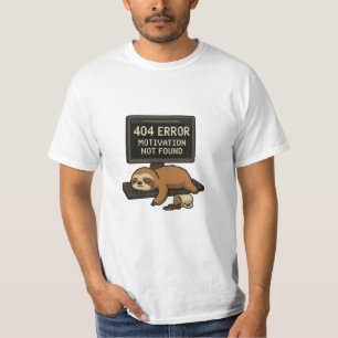 T-shirt 404 Erreur Sloth Funny