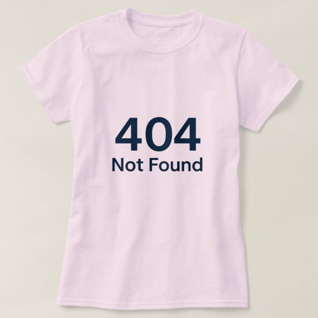 T-shirt 404 introuvable (Design devant)
