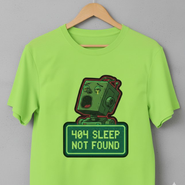 T-shirt 404 Sommeil introuvable - Robot Pixel de technolog (Créateur téléchargé)