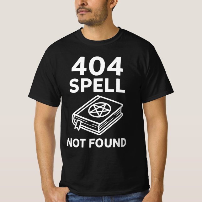 T-shirt 404 SORT INCANTATION NON TROUVÉ | Soutien techniqu (Devant)