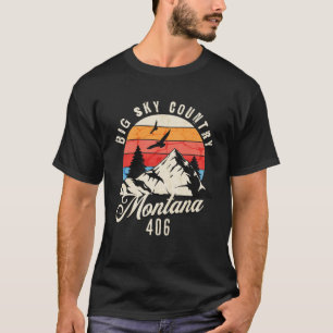 T-shirt 406 Montana Indicatif régional Big Sky Country Mon
