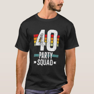T-shirt 40 Anniversaire 40 Escadron d'équipage de la fête 