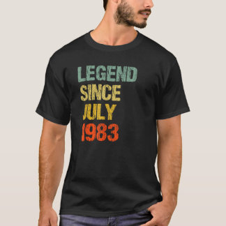 T-shirt 40 ans 40e anniversaire Cadeaux légende depuis jui