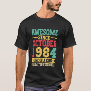 T-shirt 40 ans Awesome depuis octobre 1984 40e Anniversair