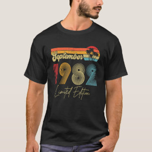 T-shirt 40 Ans Awesome Depuis Septembre 1982 40th Bir