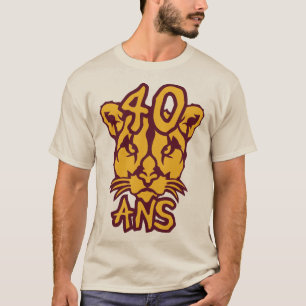 T-shirt 40 ans cougar anniversaire femme animal