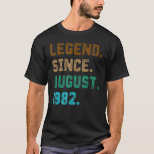 T-shirt 40 ans de légende depuis août 1982 40e anniversair