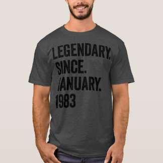T-shirt 40 ans de légende depuis janvier 1983 40e annivers
