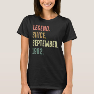 T-shirt 40 ans de légende depuis septembre 1982 40th Bir