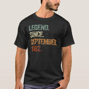 T-shirt 40 ans de légende depuis septembre 1982 40th Bir