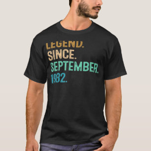 T-shirt 40 ans de légende depuis septembre 1982 40th Bir