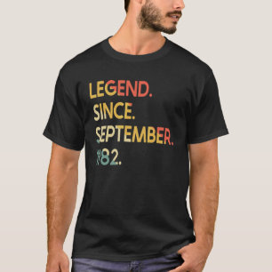 T-shirt 40 ans de légende Vintage depuis septembre 1982 40