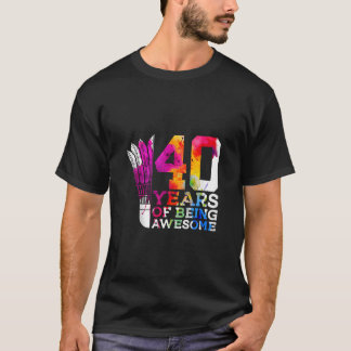 T-shirt 40 ANS D'ÊTRE INCROYABLE BADMINTON 40e ANNIVERSAIR