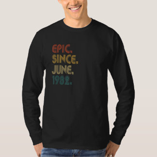 T-shirt 40 ans Epic depuis juin 1982 40e anniversaire