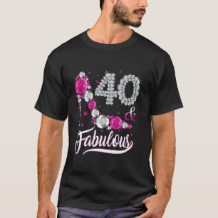 T-shirt 40 Ans Et Fabuleux Joyeux 40ème Anniversaire