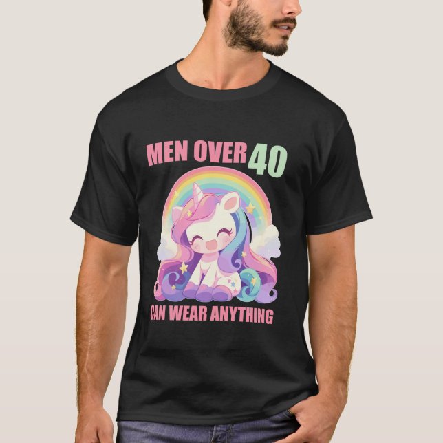T-shirt 40 Ans licorne pour hommes drôle 40 Anniversaire (Devant)