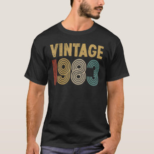 T-shirt 40 ans Né en 1983 Vintage 40e anniversaire