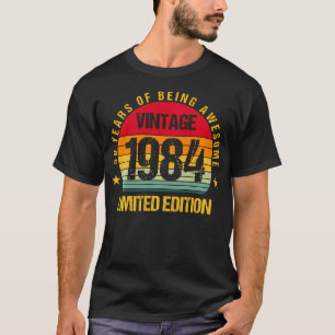 T-shirt 40 Ans Quarante 1984 Vintage 40E Anniversaire Homm