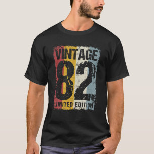 T-shirt 40 Ans Vintage 1982 40E Anniversaire Décoration